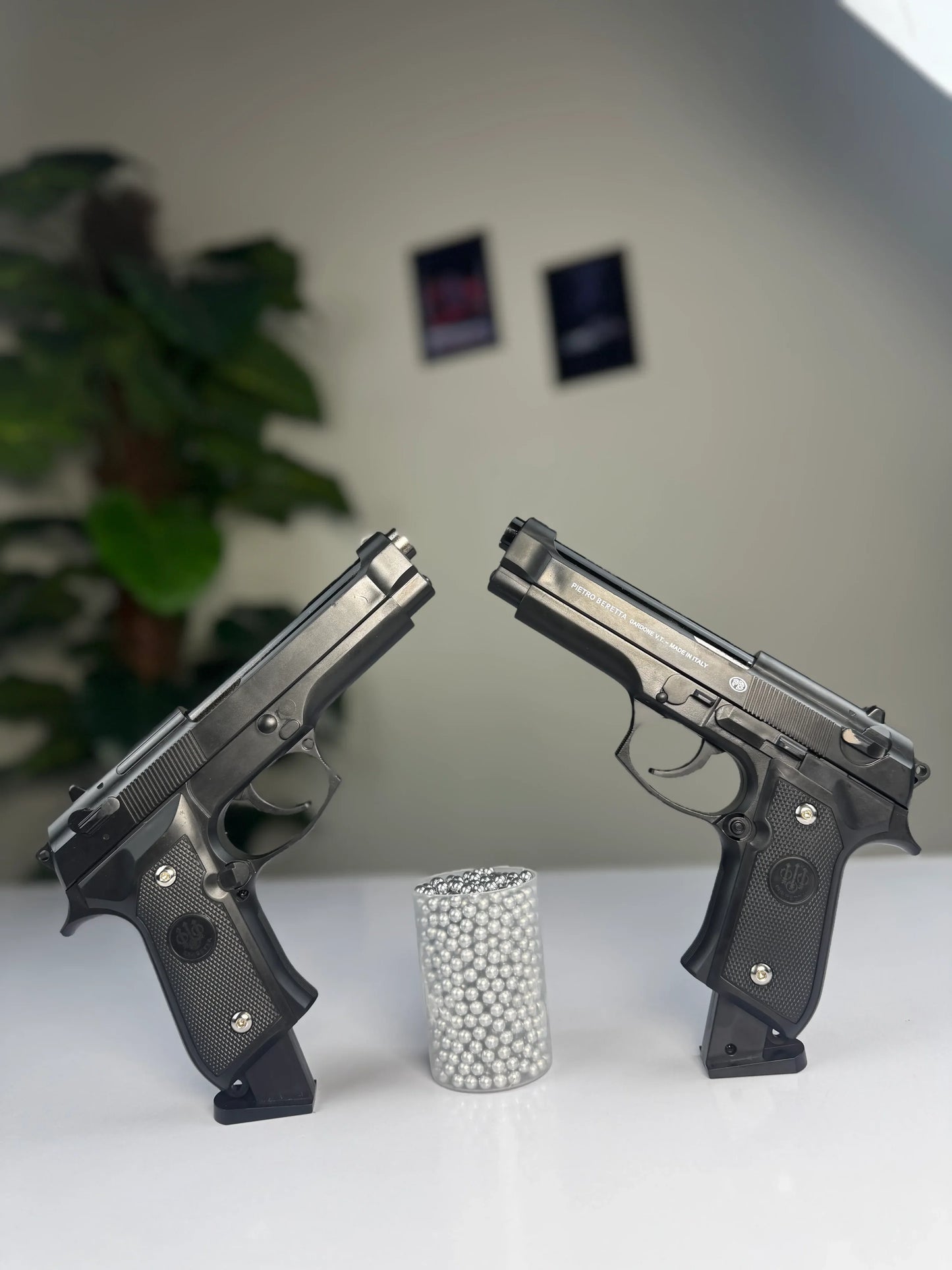 P Beretta 6mm BB Airsoft Toy Gun – Realistic Metal Finish Pistol Toy