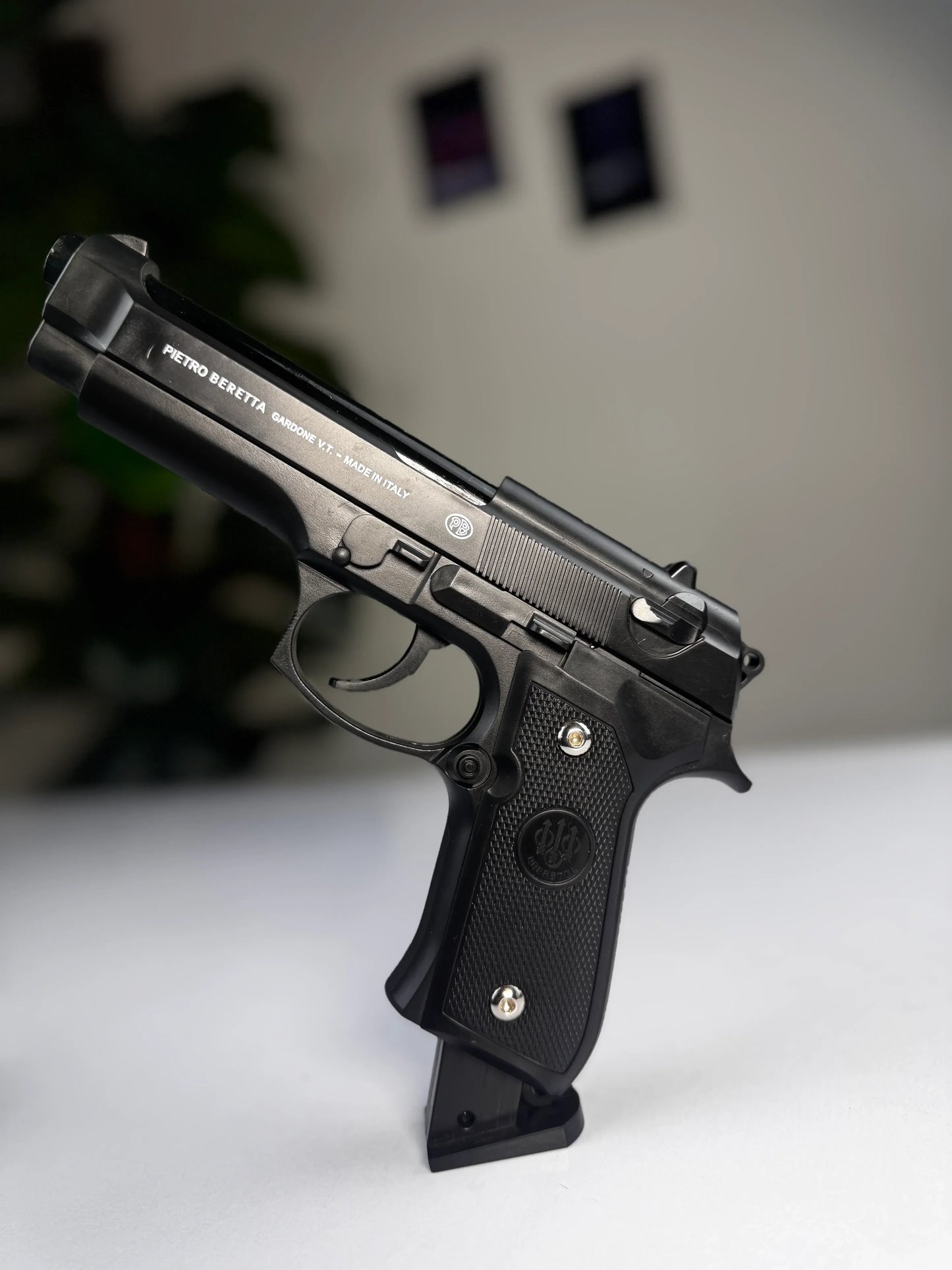 P Beretta 6mm BB Airsoft Toy Gun – Realistic Metal Finish Pistol Toy